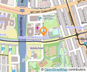 Bekijk kaart van Stadsdeel West, stadsdeelwerf rayon 1 in Amsterdam