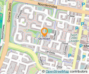 Bekijk kaart van Basisschool De Hobbit  in Leusden