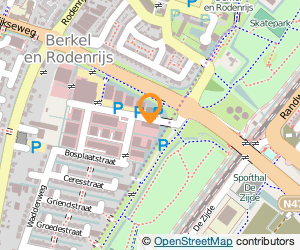 Bekijk kaart van Veiligheidsregio R'dam-Rijnm. Reg. Post in Berkel en Rodenrijs