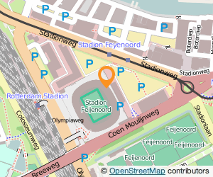 Bekijk kaart van Feyenoord in Rotterdam