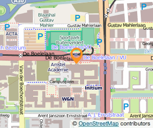 Bekijk kaart van Vrije Universiteit in Amsterdam