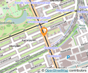 Bekijk kaart van Wasserette Oost in Amsterdam