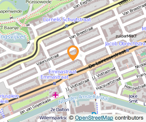 Bekijk kaart van Dierenkliniek Vondelpark in Amsterdam
