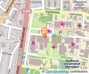 Bekijk kaart van UMC St Radboud Holding B.V.  in Nijmegen