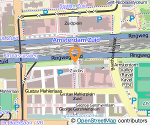Bekijk kaart van NS Stations Retailbedrijf B.V. trhodn Smullers (st. A'dam Zd) in Amsterdam