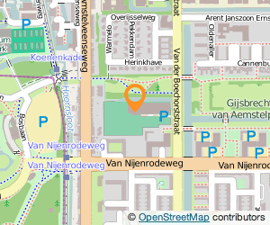 Bekijk kaart van Tennispark Buitenveldert  in Amsterdam