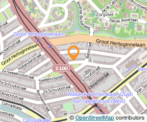 Bekijk kaart van Praktijk voor Fysiotherapie B. Westerhof in Den Haag
