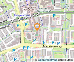 Bekijk kaart van VVE p.speelzaal De Tamboerijn in Amsterdam