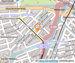 Bekijk kaart van Vereniging Zaal 100  in Amsterdam