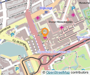 Bekijk kaart van Erasmus Universitair Medisch Centrum in Rotterdam