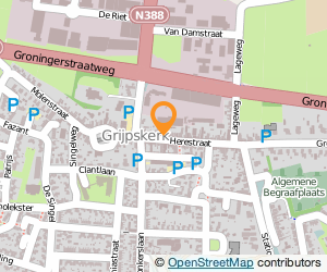 Bekijk kaart van Hoekstra's Drukkerij en Boekhandel in Grijpskerk