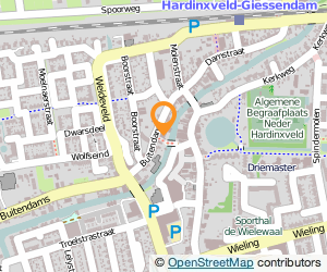 Bekijk kaart van Dames- en Herenkapsalon Ockers  in Hardinxveld-Giessendam