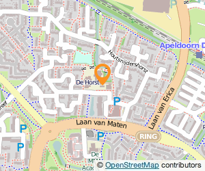 Bekijk kaart van Kinderdagverblijf Pommetje locatie Horsten in Apeldoorn