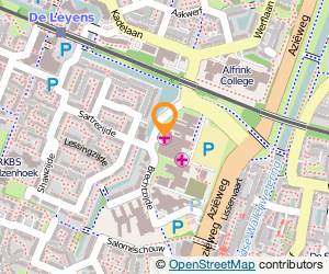 Bekijk kaart van Het LangeLand Ziekenhuis in Zoetermeer