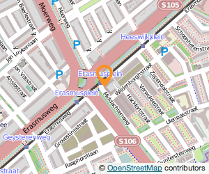 Bekijk kaart van Dierenkliniek Erasmusplein  in Den Haag
