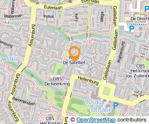 Bekijk kaart van Basisschool De Satelliet  in Dordrecht