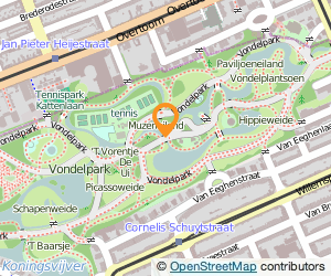 Bekijk kaart van Stadsdeelwerf Vondelpark (stadsdeel Zuid) in Amsterdam
