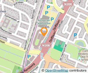 Bekijk kaart van Restaurant Kunstijsbaan Kennemerland in Haarlem