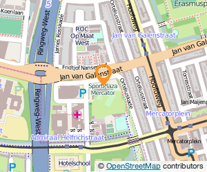 Bekijk kaart van SportPlaza Mercator  in Amsterdam