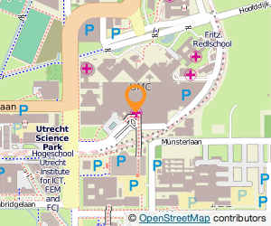 Bekijk kaart van UMC in Utrecht