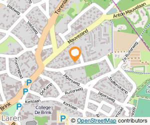 Bekijk kaart van Mas.prakt. Eugenie van den Brink in Laren (Noord-Holland)