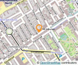 Bekijk kaart van Praktijk voor fysiotherapie Piet Heinstraat in Den Haag