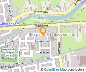 Bekijk kaart van Timmerbedrijf E. van Leeuwen  in Hardinxveld-Giessendam