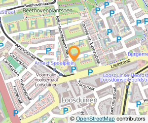 Bekijk kaart van Praktijk voor Fysiotherapie Aaltje Noordewierstraat in Den Haag