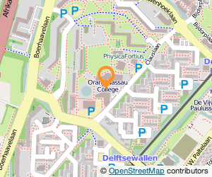 Bekijk kaart van Oranje Nassau College Sch.gem. Ath Havo Mavo Vbo Lwoo in Zoetermeer