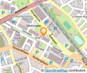 Bekijk kaart van Klein Atelier Torenallee  in Eindhoven