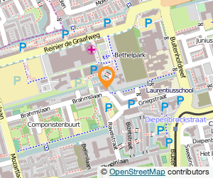 Bekijk kaart van Fysiotherapeutenmaatschap Brahmslaan in Delft