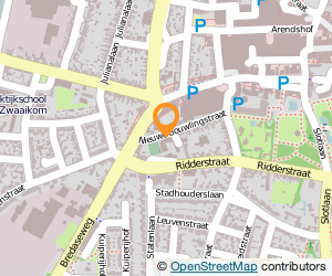 Bekijk kaart van Basisschool De Westhoek in Oosterhout (Noord-Brabant)