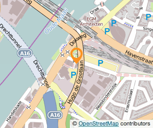 Bekijk kaart van Autowasstraat de Walvis  in Dordrecht