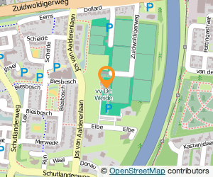 Bekijk kaart van Voetbalvereniging De Weide  in Hoogeveen