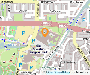 Bekijk kaart van Open Universiteit in Leeuwarden