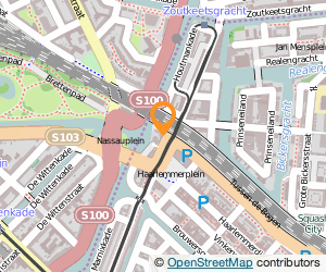 Bekijk kaart van Boekwinkel Fukkink  in Amsterdam