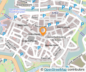 Bekijk kaart van V.O.F. Restaurant 'De Plataan'  in Zwolle