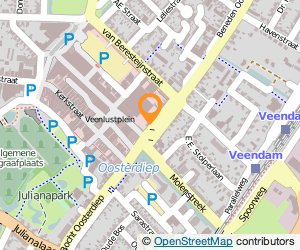 Bekijk kaart van Brasserie De Bank in Veendam