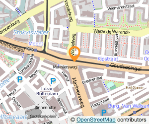 Bekijk kaart van Avondwinkel 'Goudsesingel'  in Rotterdam