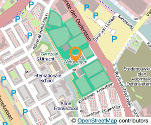 Bekijk kaart van Globe College, brede school v. vmbo, bas. kader/theor. leerw. in Utrecht