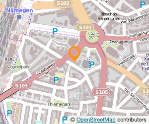 Bekijk kaart van P.T.E. Brandwijk Sanders thodn Executive Home Rentals in Nijmegen