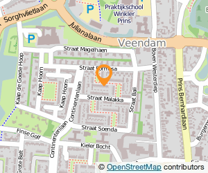 Bekijk kaart van Tegelzetbedrijf Wand en Vloer in Veendam