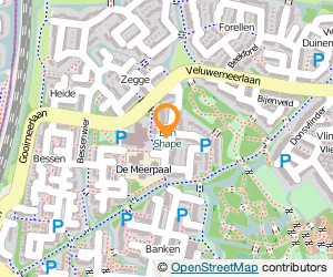 Bekijk kaart van Bewegings- en afslankstudio B in shape in Leiden
