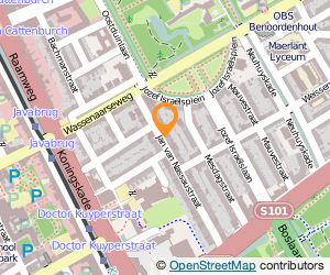 Bekijk kaart van Mondhygiënepraktijk Franssen  in Den Haag