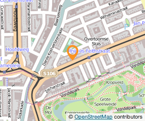 Bekijk kaart van Pedicurepraktijk "Oud-West" in Amsterdam
