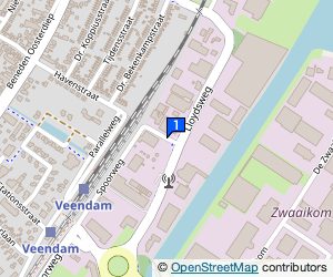 Bekijk kaart van Auto- en Motorrijschool Richard Veen in Veendam