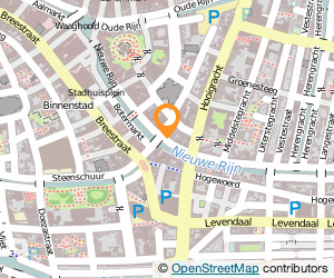 Bekijk kaart van Grieksspecialiteitenrestaurant Delphi in Leiden
