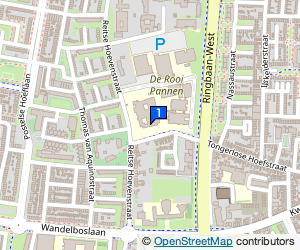 Bekijk kaart van Scholengemeenschap De Rooi Pannen in Tilburg