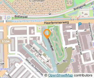 Bekijk kaart van Minties, floating bed and breakfast in Amsterdam