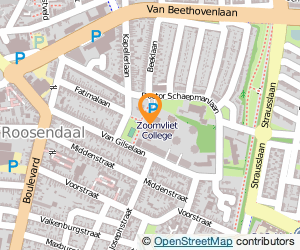 Bekijk kaart van Zoomvliet College en hoofdkantoor in Roosendaal